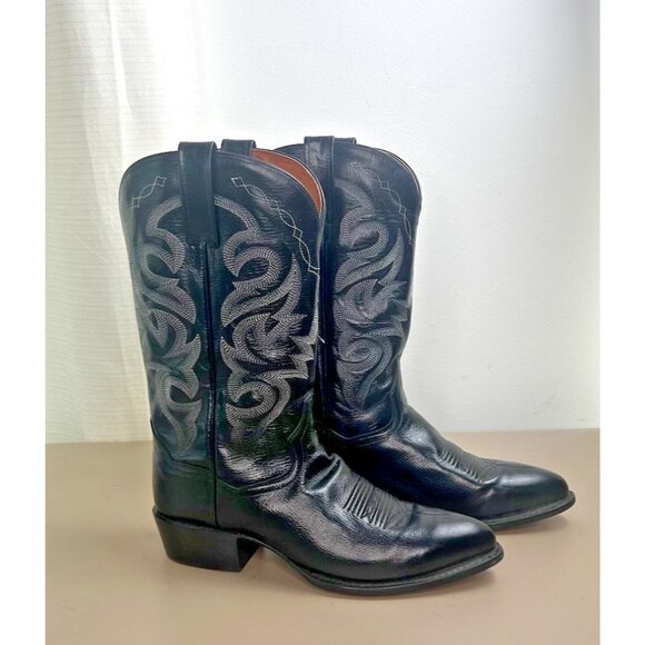 Dan Post Other - Dan Post Milwaukee DP2110 Black Leather Western Cowboy Mens Size 10 D Boots